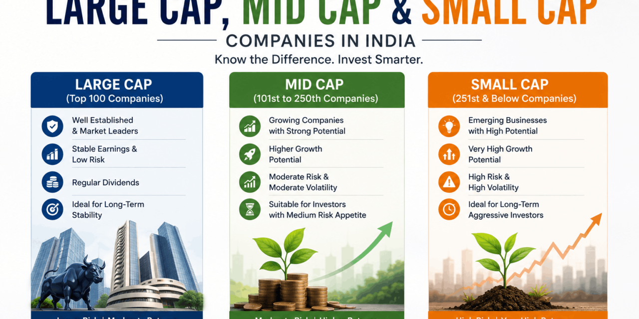 Large Cap vs Mid Cap vs Small Cap Companies | Stock Market Guide