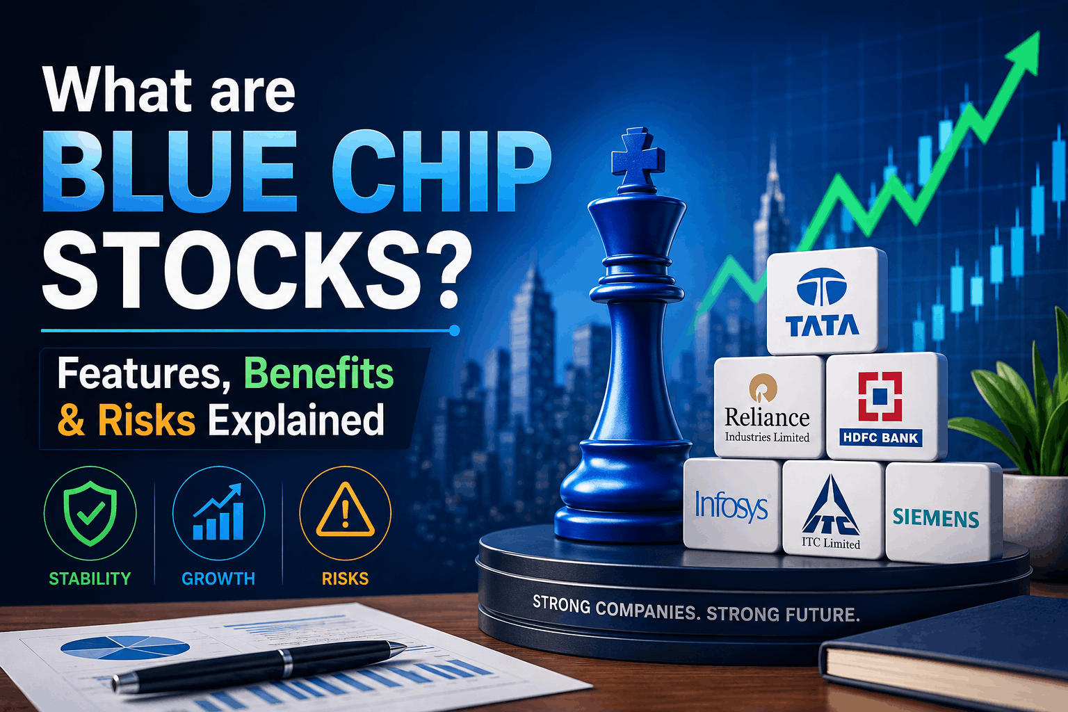 What are Blue Chip Stocks? Features, Benefits & Risks Explained